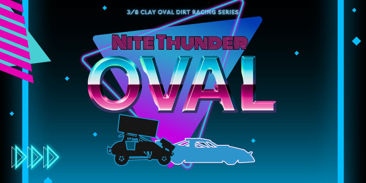 nite thunder dirt track racing