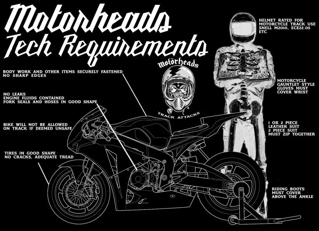 Motorheads Motorcycle Tech Requirements